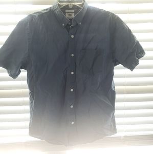 Blue button down t-shirt